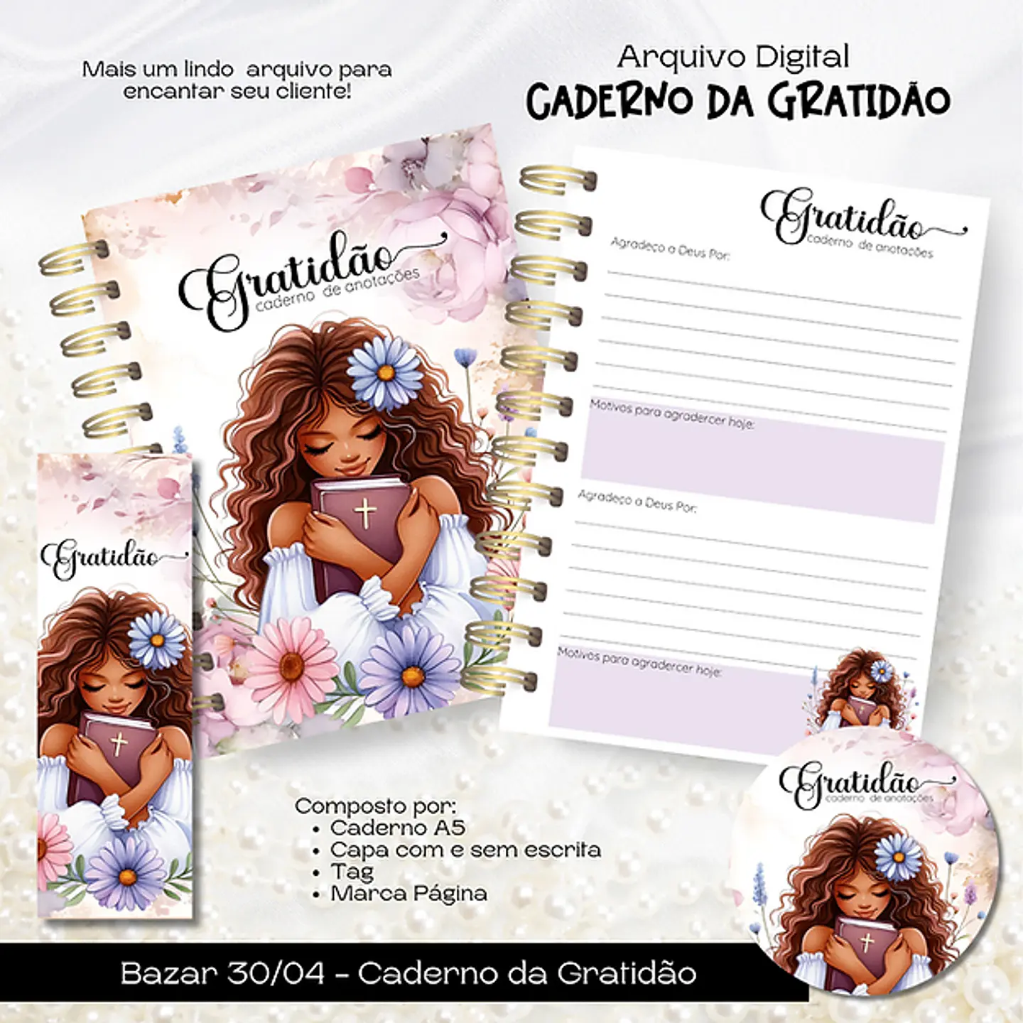 Arquivo Encadernação Caderno da Gratidão - ENCADERNA COM AMOR 1