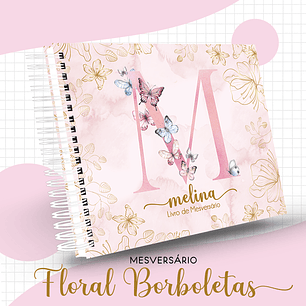 Arquivo Encadernação Baby Alfabeto Borboleta