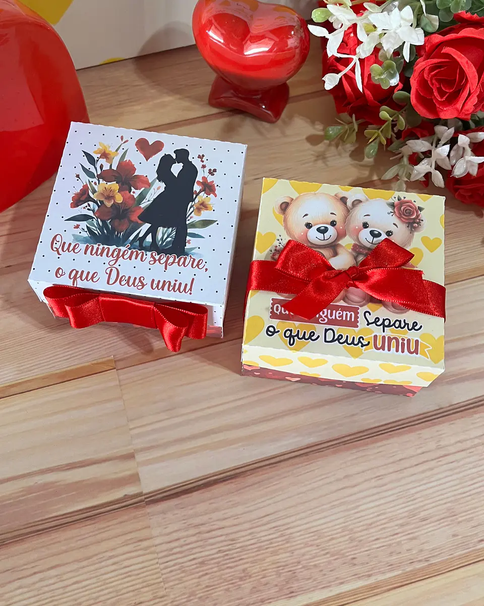 Arquivo Dia dos Namorados Caixa Quadrada 4 doces - GB Personalizados 2