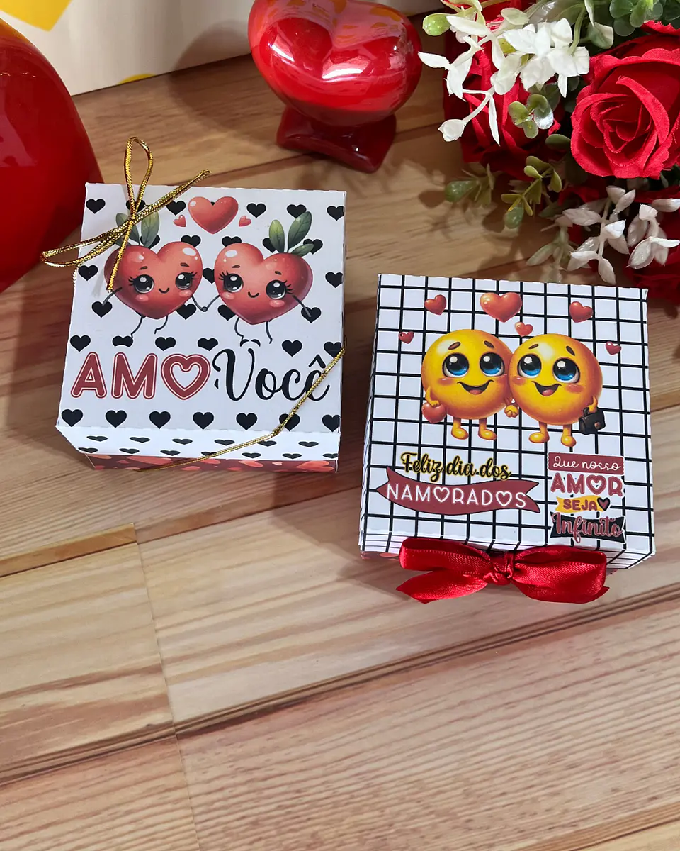 Arquivo Dia dos Namorados Caixa Quadrada 4 doces - GB Personalizados 3