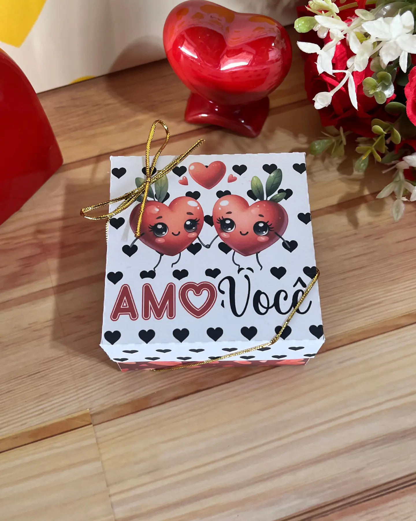 Arquivo Dia dos Namorados Caixa Quadrada 4 doces - GB Personalizados 4
