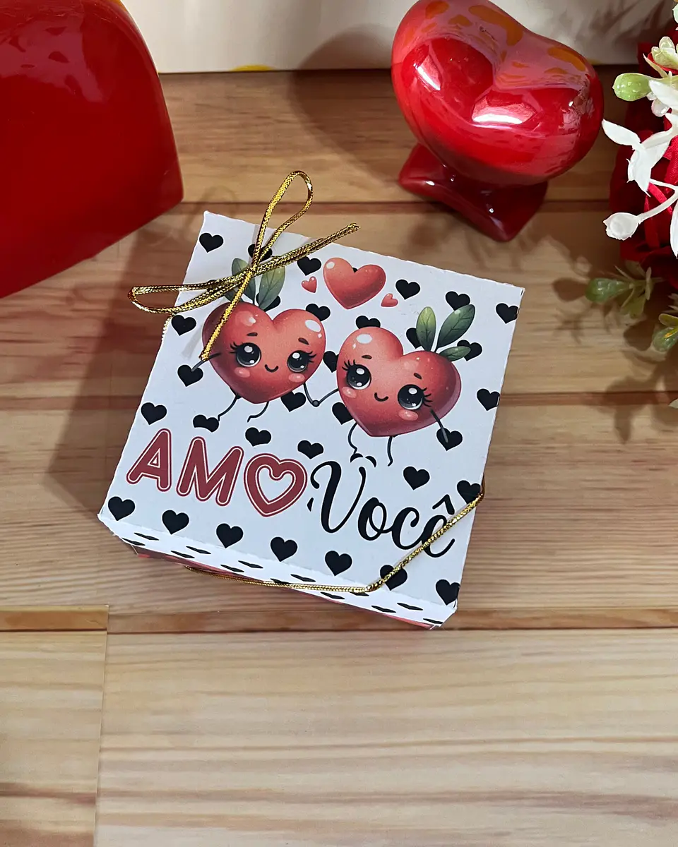 Arquivo Dia dos Namorados Caixa Quadrada 4 doces - GB Personalizados 5