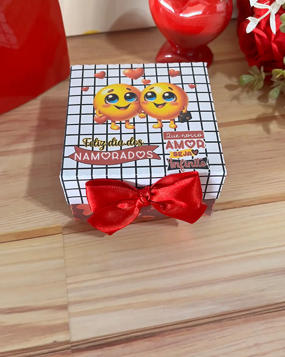 Arquivo Dia dos Namorados Caixa Quadrada 4 doces - GB Personalizados 6
