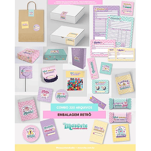 Arquivo Combo 320 arquivos Embagem Retrô - MASCUTE