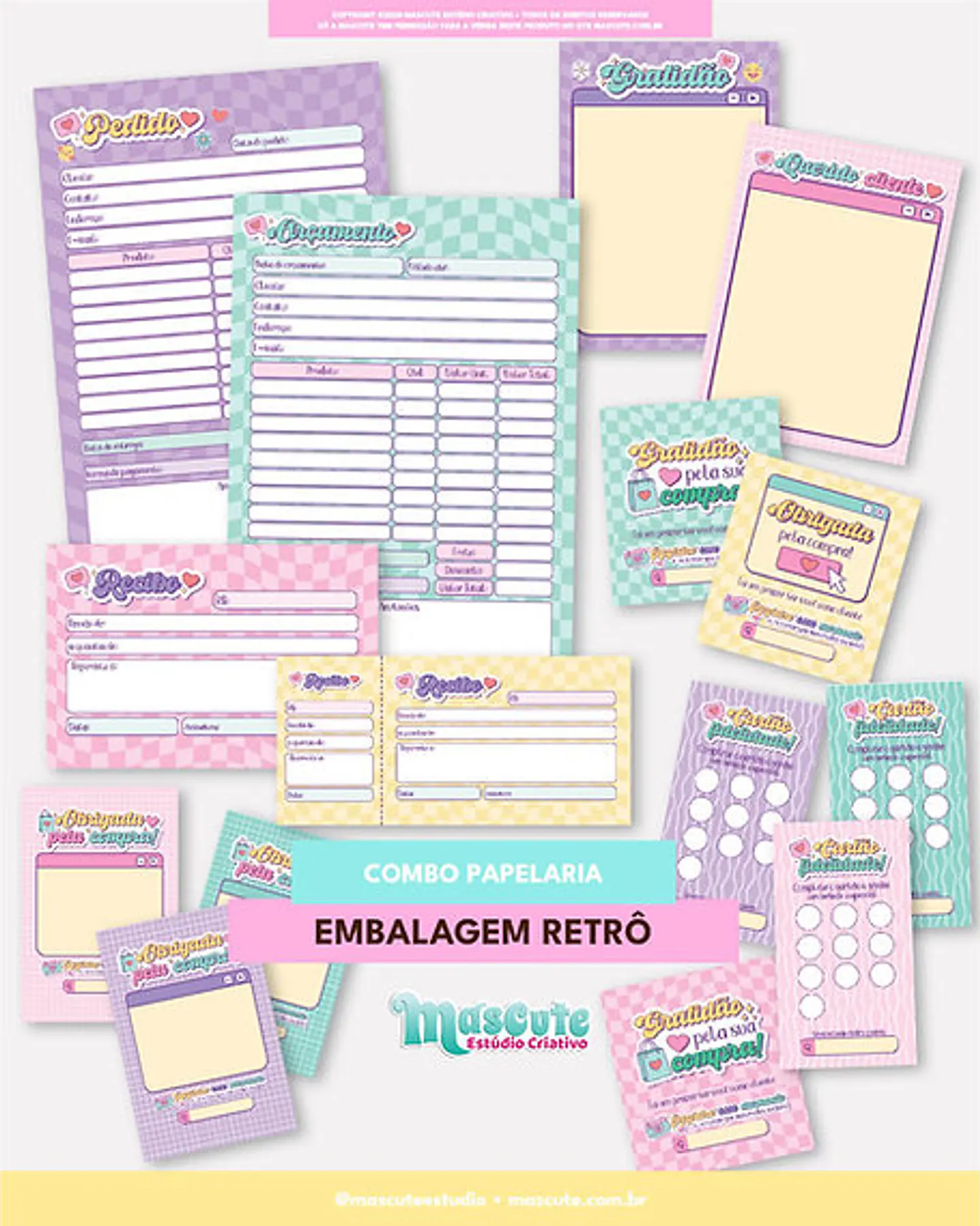 Arquivo Combo 320 arquivos Embagem Retrô - MASCUTE 11