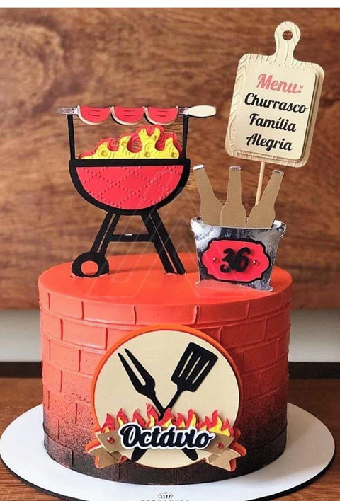 Arquivo Topo de Bolo Churrasco - EM CAMADAS
