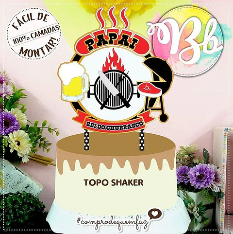 Arquivo Topo de Bolo Churrasco - EM CAMADAS