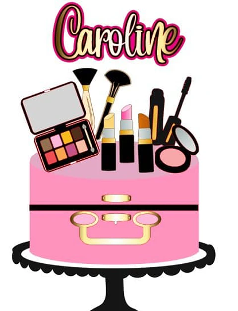 Arquivo Topo de Bolo Maquiagem - EM CAMADAS