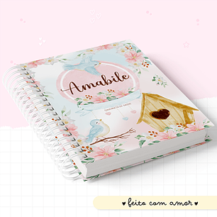 Arquivo Encadernação Baby Jardim Encantado Aquarela