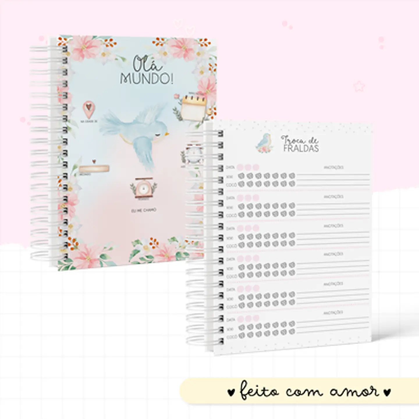 Arquivo Encadernação Baby Jardim Encantado Aquarela 10