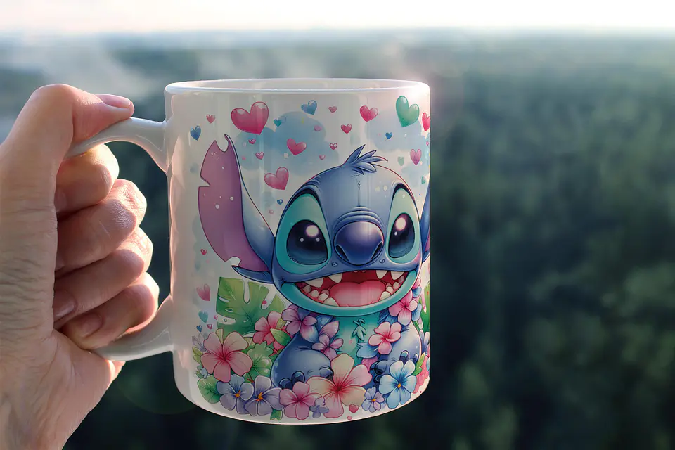 Arquivo Combo 40 Artes Canecas Stitch 5