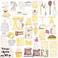 Kit Digital Confeitaria Amarela Aquarela - Thumbnail 2