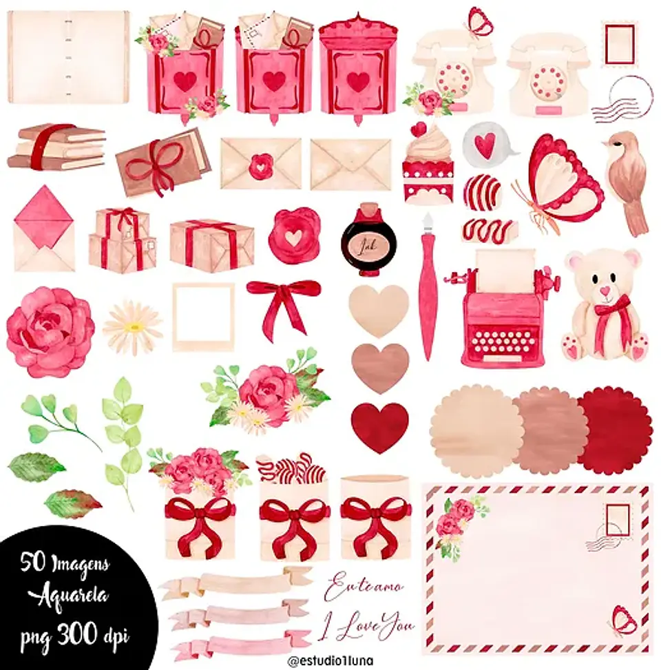 Kit Digital Dia dos Namorados Carta de Amor 2