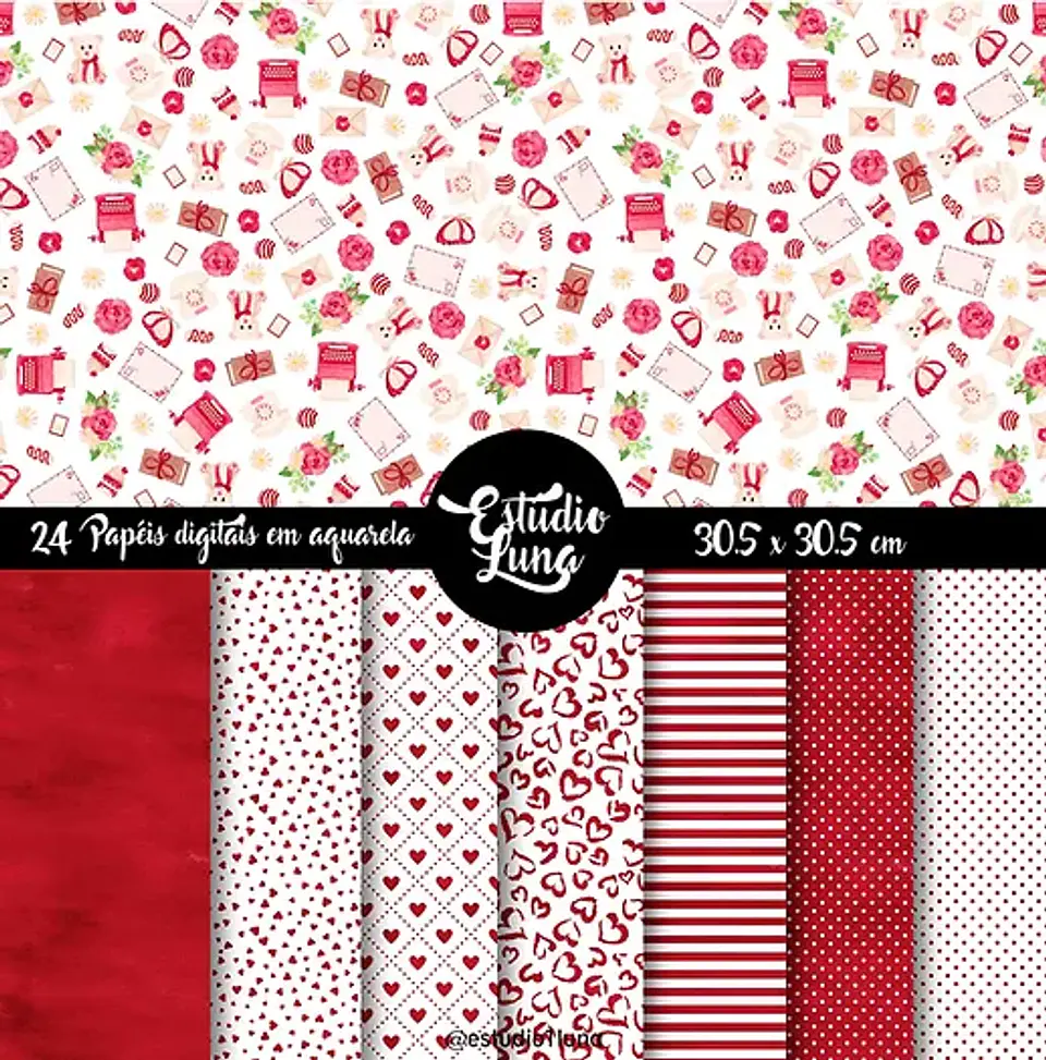 Kit Digital Dia dos Namorados Carta de Amor 7