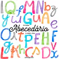 Kit Digital Alfabeto Aquarela - Thumbnail 1