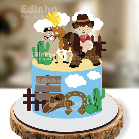 Arquivo de Corte Topo de Bolo Fazendinha - EM CAMADAS