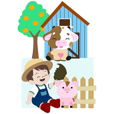 Arquivo de Corte Topo de Bolo Fazendinha - EM CAMADAS