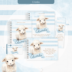 Arquivo Encadernação Baby Versiculo Ovelhinha Menino