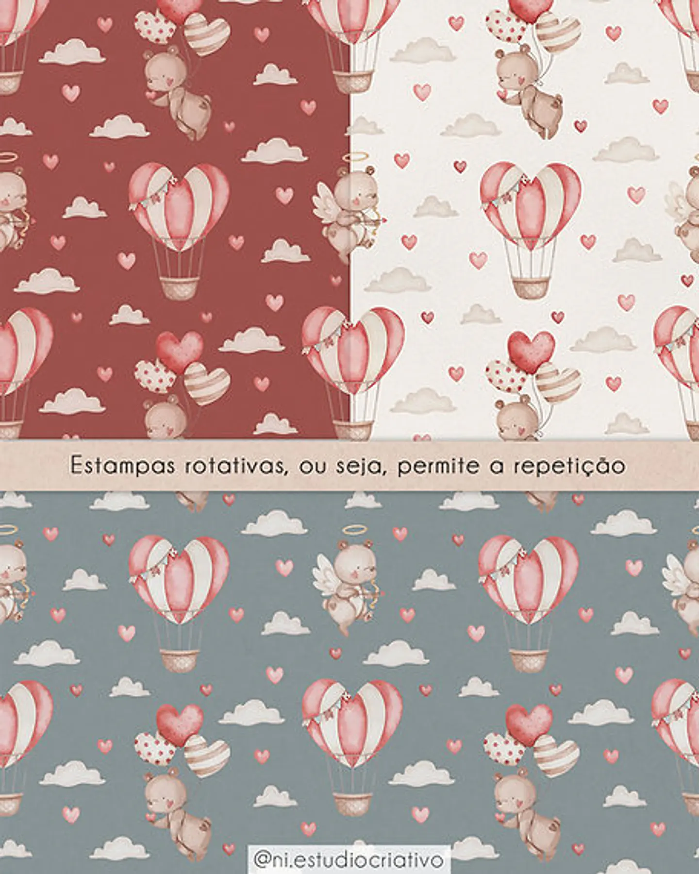 Kit Digital Dia dos Namorados Eu te amo - NI ESTUDIO 7