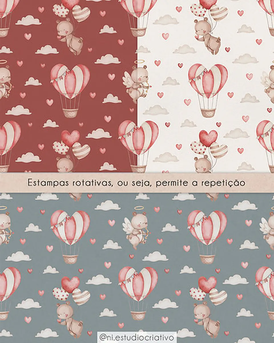 Kit Digital Dia dos Namorados Eu te amo - NI ESTUDIO 7