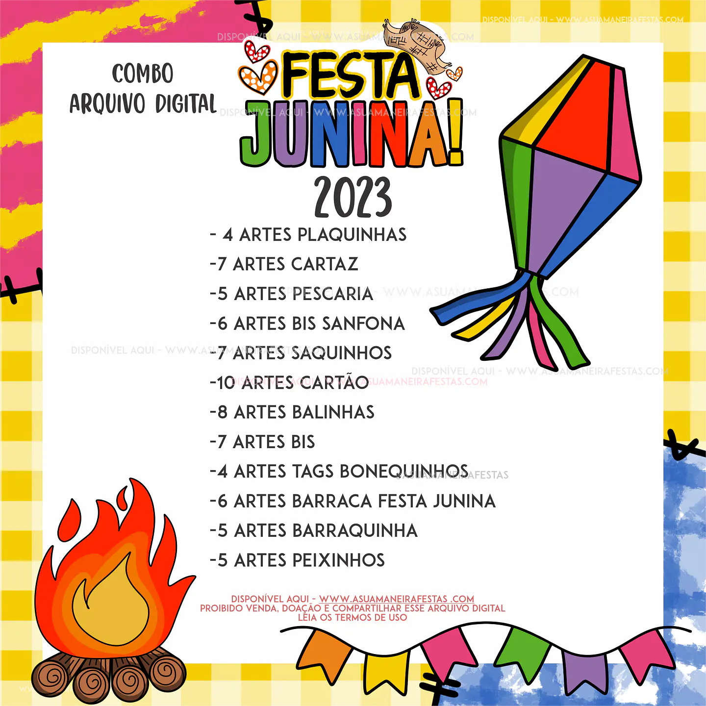 Arquivo Kit Festa Junina Arraiá 2023 - A SUA MANEIRA FESTAS 2