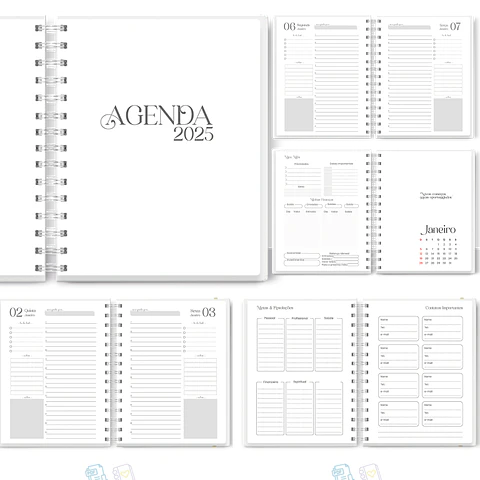 Arquivo Miolo Agenda Datada 2025 Clean 1DPP - BE CRAFT