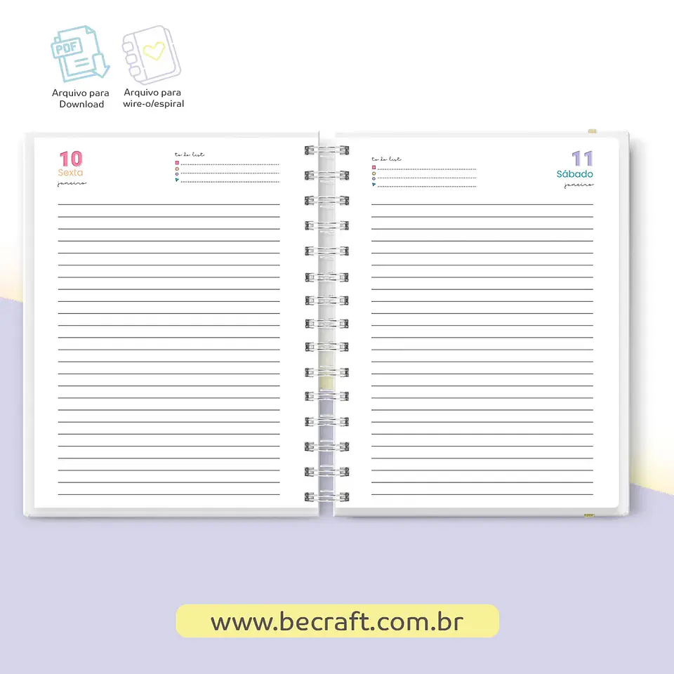 Arquivo Miolo Agenda Datada 2025 Colorida 1DPP - BE CRAFT 3