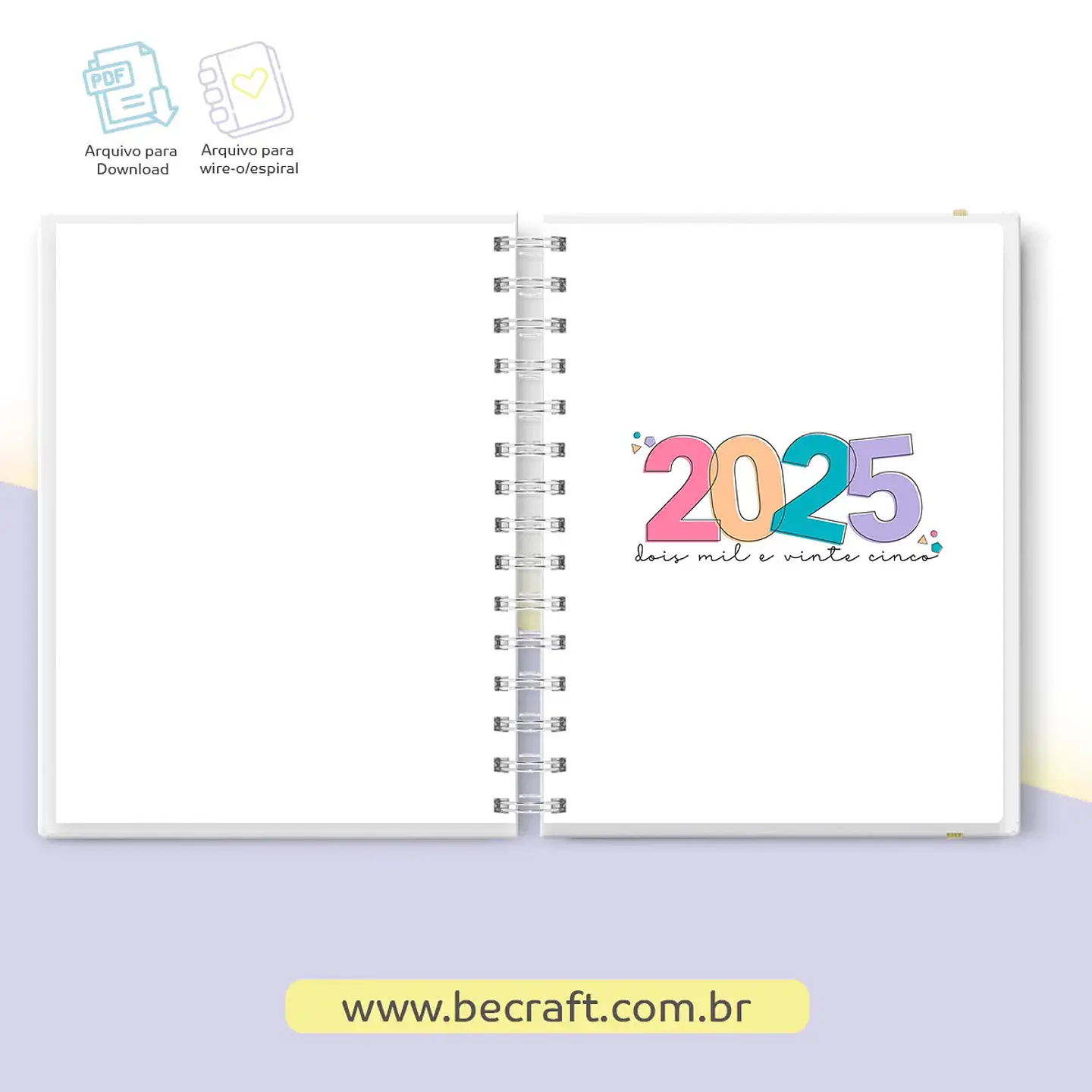 Arquivo Miolo Agenda Datada 2025 Colorida 1DPP - BE CRAFT 4