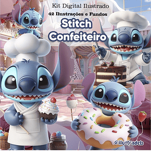 Kit Digital Stitch Confeiteiro 3D - ILLUSTRADEB