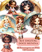 Kit Digital Doce Menina - BICHO PAPEL - Thumbnail 4