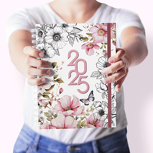 Arquivo Agenda Floral 2025 A5 - 1DPP E 2DPP - CUTE CORTE