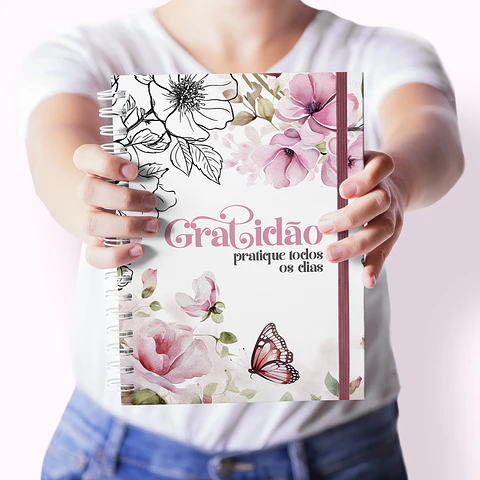 Arquico Caderno Pautado Gratidão A5 - CUTE CORTE