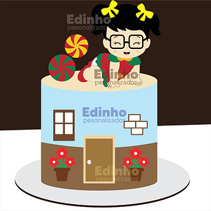 Arquivo Topo de Bolo Chiquinha Baby - EM CAMADAS