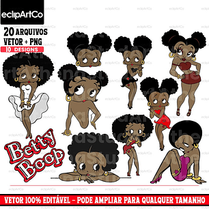 Kit Digital Betty Boop Afro