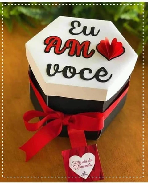 Arquivo de Corte Caixa Explosão - Eu Amo Você Dia dos Namorados