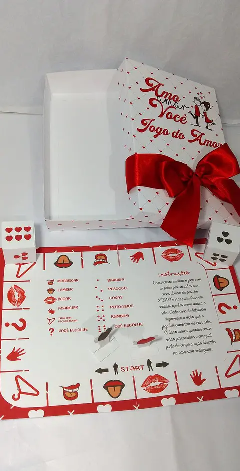 Arquivo de Corte Caixa Jogo do Amor - Dia dos Namorados