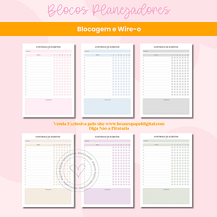 Arquivo Encadernação Planejadores Blocagem e Wire-o - BRANCO PAPEL