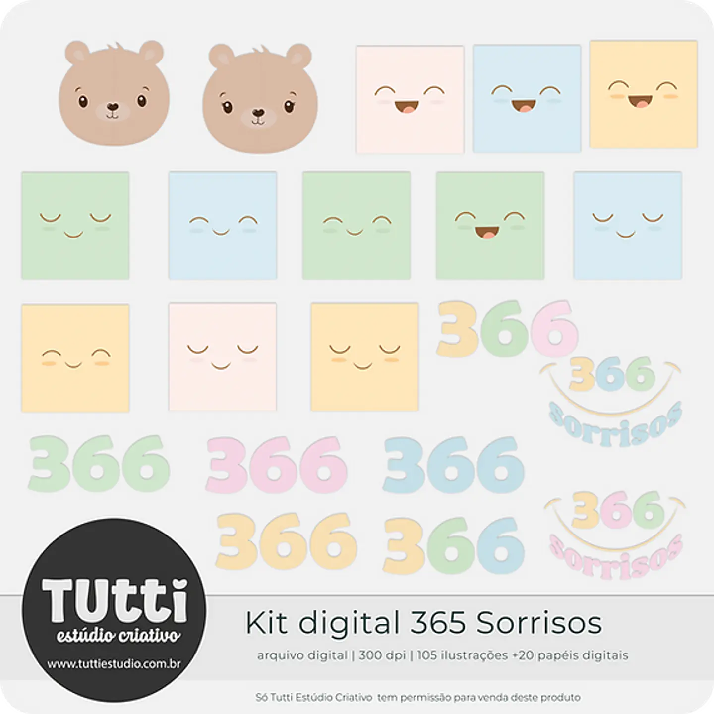 Kit Digital 365 Sorrisos - Tutti Estudio 6