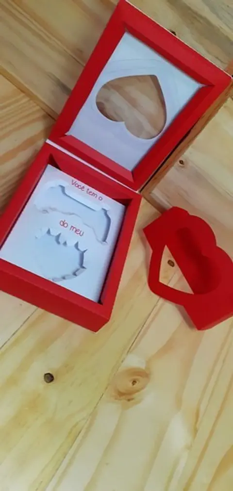 Arquivo de Corte Caixa Controle do Coração - Dia dos Namorados