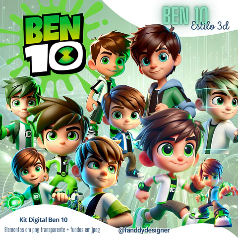Kit Digital Ben 10 Cute 3D