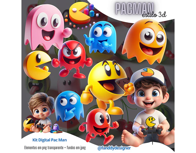 Kit Digital Pac Man 3D