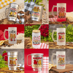 Arquivo Kit Digital para Caneca Dia dos Namorados - Avião em Asa