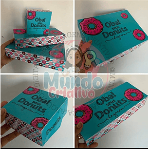 Arquivo de Corte Caixa Donuts