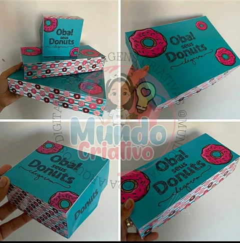 Arquivo de Corte Caixa Donuts