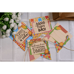 ARQUIVO TAG BANDEIRINHA - FESTA JUNINA LOOPINHA