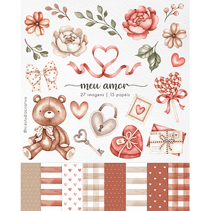 Kit Digital Dia dos Namorados Meu amor 2024 - NI ESTUDIO