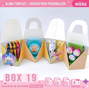 Arquivo de Corte Caixa Box de Atividades SOMENTE MOLDE