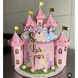 Arquivo de Corte Topo Princesas Disney Castelo