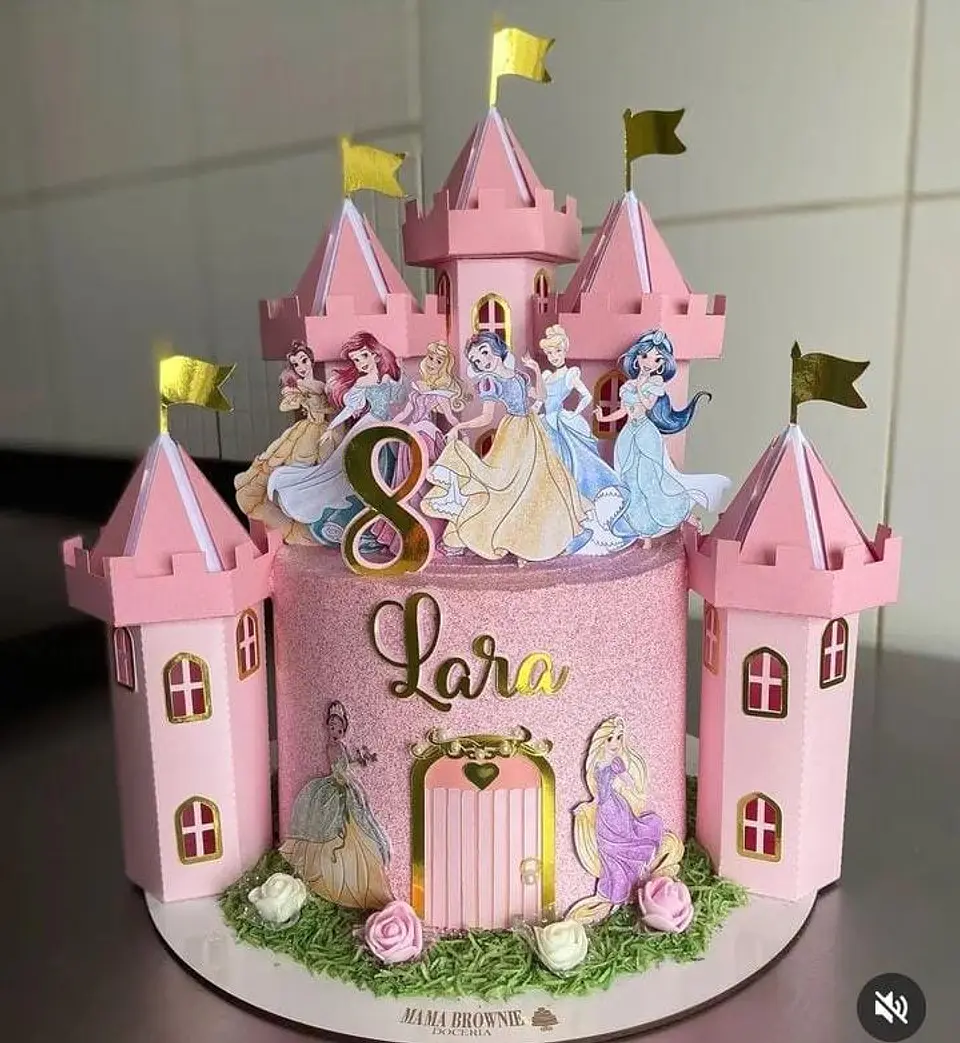 Arquivo de Corte Topo Princesas Disney Castelo 1