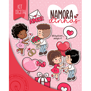 Kit Digital Dia dos Namorados Namoradinhos - LILY OLIVER